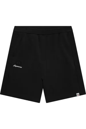 A Bathing Ape Logo-tape track shorts