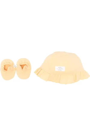 TEDDY & MINOU Organic-gauze hat and shoes set