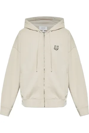 Maison Kitsuné Logo zip-up hoodie