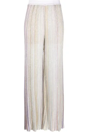 Missoni Sequin-embellished wide-leg trousers