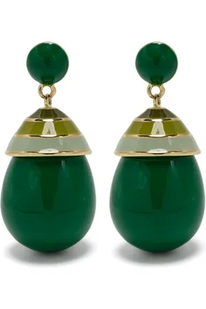 ESHVI Striped drop earrings