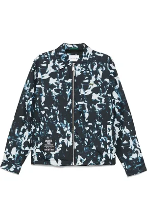 Lacoste Abstract-print shirt jacket