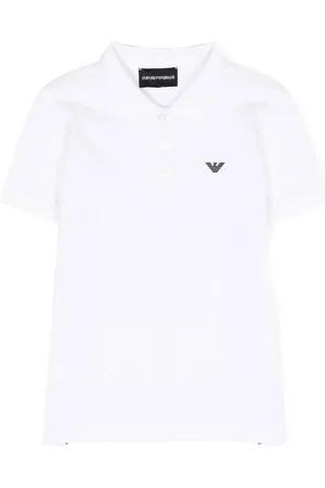 Emporio Armani Logo-embossed cotton polo shirt