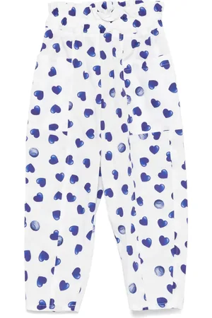 MONNALISA Heart-print trousers