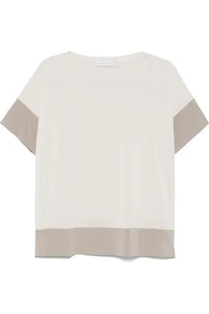 LE TRICOT PERUGIA Contrasting-borders T-shirt
