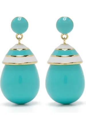 ESHVI Striped drop earrings