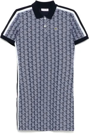 Lacoste Monogram jacquard polo dress