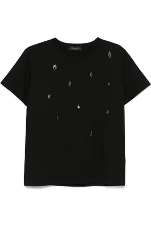 Fabiana Filippi Crystal-embellished T-shirt