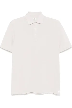 LUIGI BORRELLI NAPOLI Logo-patch polo shirt