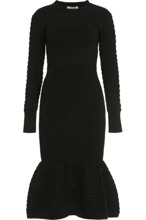 Alexander McQueen Knitted mesh midi dress