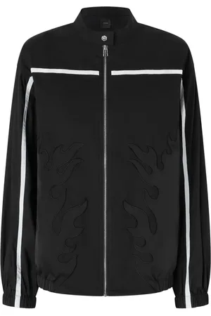 Pinko Flame patch bomber jacket