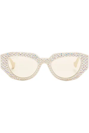 Gucci Double G rhinestone-embellished sunglasses