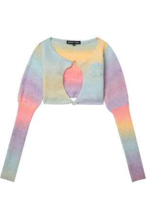 SUSAN FANG Gradient knitted cardigan