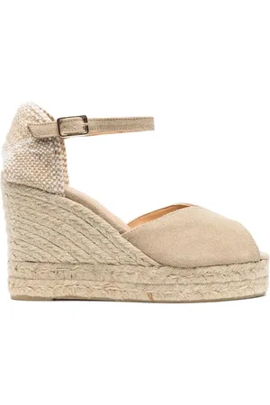 CASTA 110mm Bianca wedge espadrilles