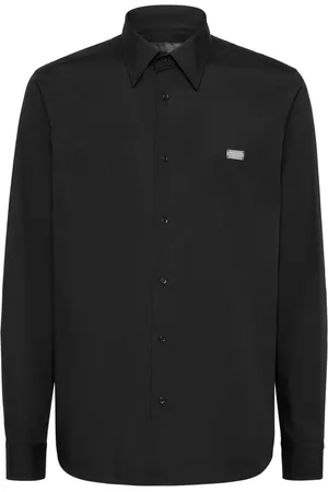 Philipp Plein Strass-skull long-sleeve shirt