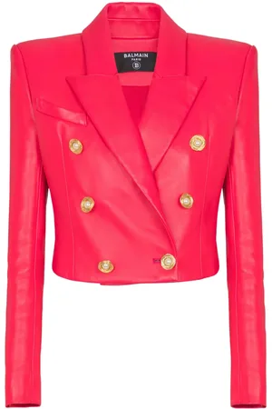 Balmain Lambskin cropped jacket