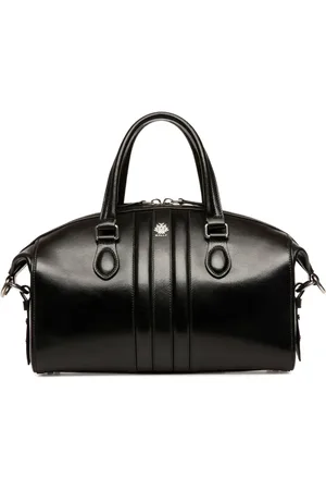 Bally Zipped leather bowling bag