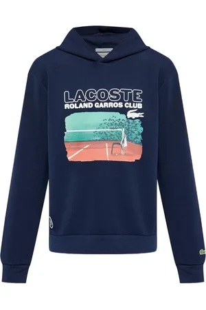 Lacoste X Roland Garros graphic-print hoodie