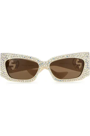 Gucci Double G rhinestone-embellished sunglasses