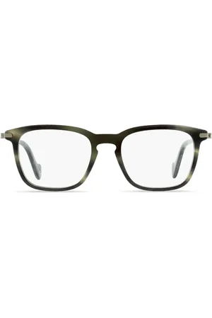 Moncler Marble-effect rectangular-frame glasses
