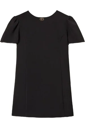 Twin-Set Puff-sleeve mini dress