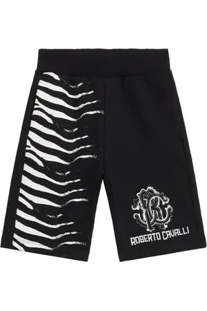 Roberto Cavalli Zebra-print track shorts