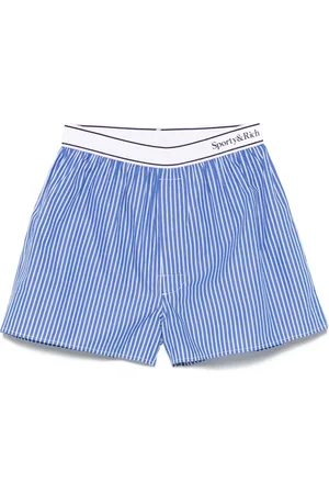 Sporty & Rich Logo-waistband shorts
