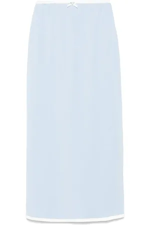 Rowen Rose Floral-appliqu?? maxi skirt