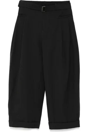 SONGZIO Belted level volume wide-leg trousers