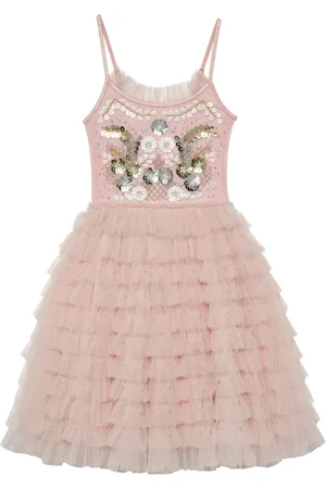 Tutu Du Monde Ruffle-detail tulle dress