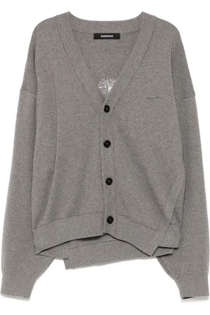 SONGZIO Poetry embroidered asymmetric cardigan
