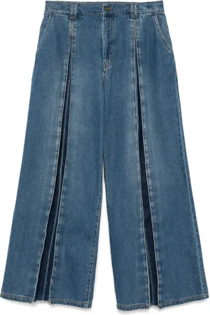 SONGZIO Box-pleated loose-fit jeans