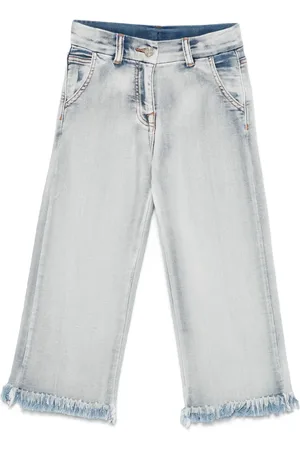 MONNALISA Frayed-hem jeans