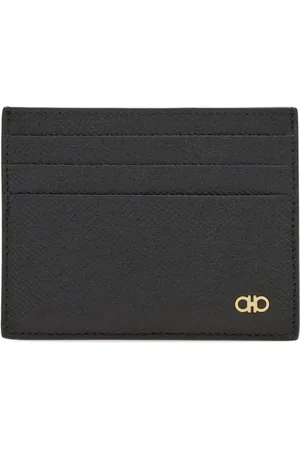 Salvatore Ferragamo Gancini leather card holder