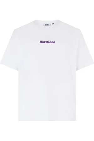GCDS Logo-embroidered T-shirt