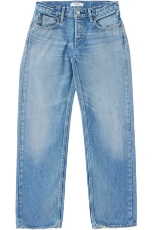Moussy Cheval light-wash straight-leg jeans