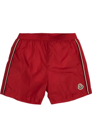Moncler Tricolour-trimmed swim shorts