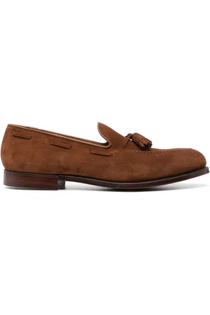Crockett & Jones Tassel-detail suede loafers