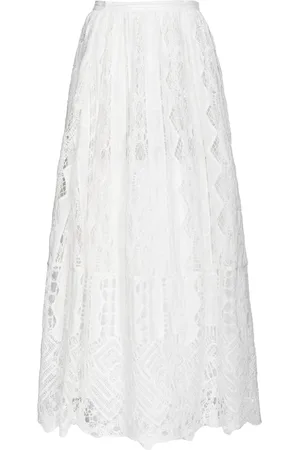 Pinko Lace-overlay skirt