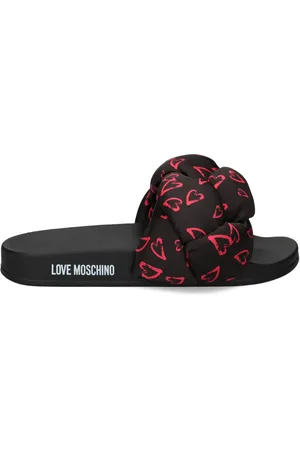 Moschino Heart-print slides
