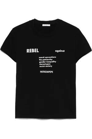 Patrizia Pepe Raised-text T-shirt