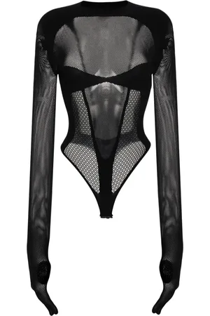 GCDS Panelled-mesh bodysuit