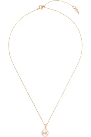 Michael Kors Pav?? logo-charm necklace