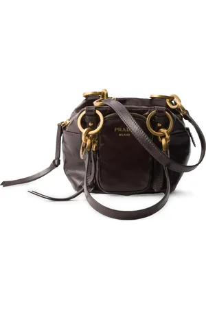 Prada Mini Dangle leather tote bag