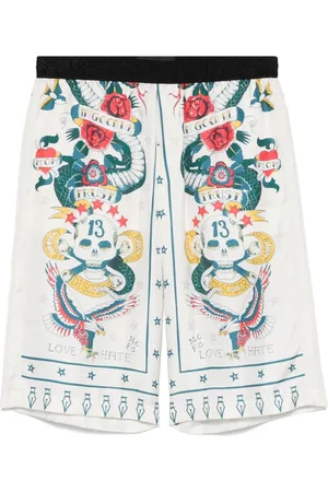 John Richmond Graphic-print shorts