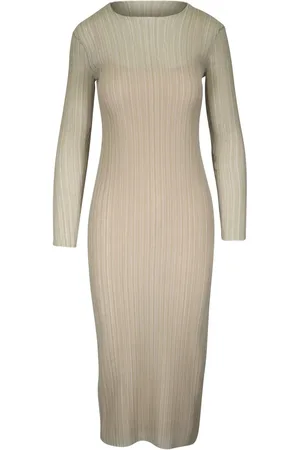 Vince Pliss??-effect midi dress