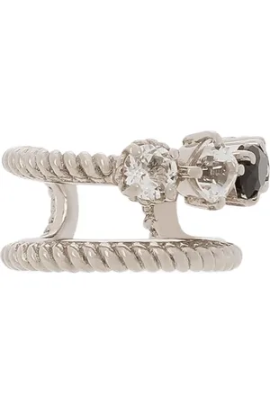 Dolce & Gabbana 18kt gold topaz and black spinel single earcuff