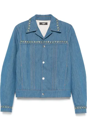 AMIRI Crystal-embellished pleated jacket