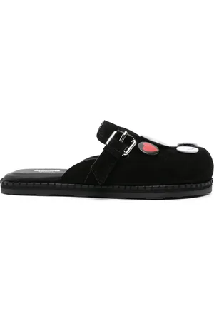Moschino Brooch-embellished slippers