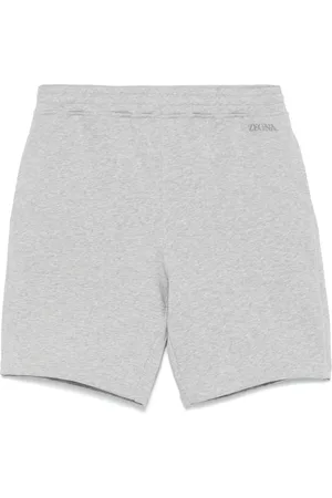 Ermenegildo Zegna Logo-embroidered track shorts